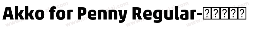 Akko for Penny Regular字体转换